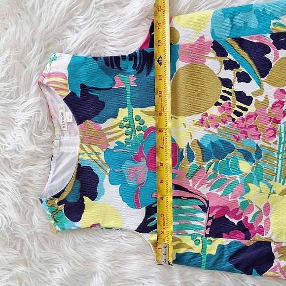 Crewcuts Drop Waist Ruffle Hem Dress in Seaside Floral - Picture 14 of 15